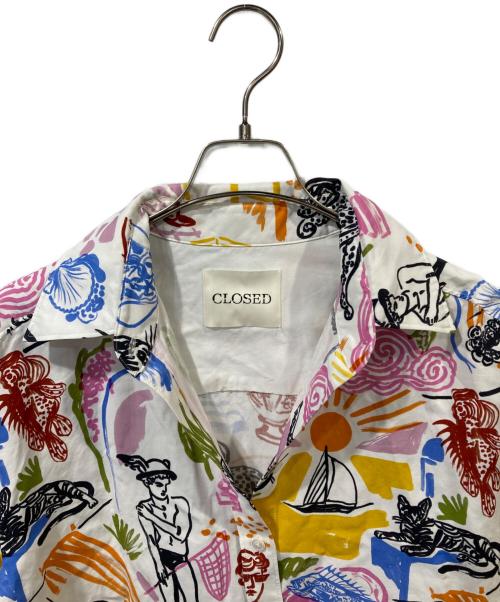 CLOSED（クローズド）CLOSED (クローズド) 総柄レーヨンリネンシャツ マルチカラー サイズ:XSの古着・服飾アイテム