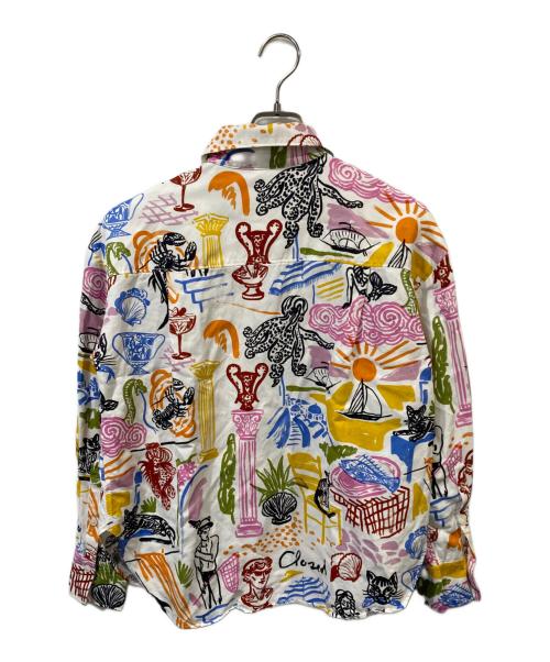 CLOSED（クローズド）CLOSED (クローズド) 総柄レーヨンリネンシャツ マルチカラー サイズ:XSの古着・服飾アイテム