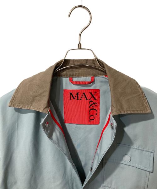 MAX&Co.（マックスアンドコー）MAX&Co. (マックスアンドコー) シャツジャケット ブルー サイズ:38の古着・服飾アイテム