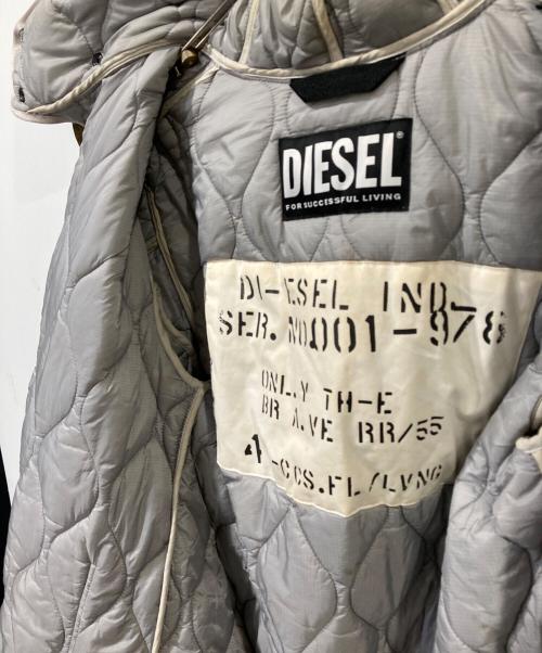 DIESEL（ディーゼル）DIESEL (ディーゼル) W-MILES 中綿ライナー付モッズコート ベージュ サイズ:Mの古着・服飾アイテム