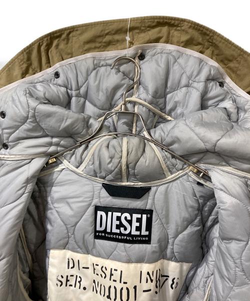 DIESEL（ディーゼル）DIESEL (ディーゼル) W-MILES 中綿ライナー付モッズコート ベージュ サイズ:Mの古着・服飾アイテム