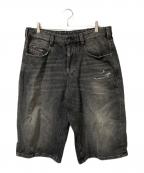 DIESELディーゼル）の古着「D-ENIM-M-SHORT / ディー・デニム・エム・ショート」｜ブラック