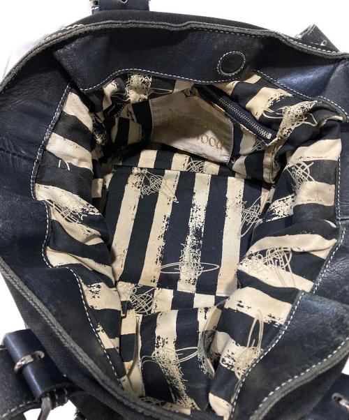 Vivienne Westwood（ヴィヴィアンウエストウッド）Vivienne Westwood (ヴィヴィアンウエストウッド) 2WAYオーブハンドバッグ ブラックの古着・服飾アイテム