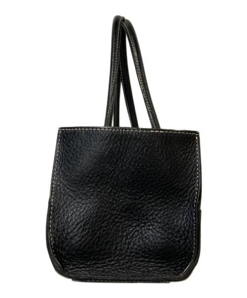 Vivienne Westwood（ヴィヴィアンウエストウッド）Vivienne Westwood (ヴィヴィアンウエストウッド) スクエア柄レザーハンドバッグ ブラックの古着・服飾アイテム