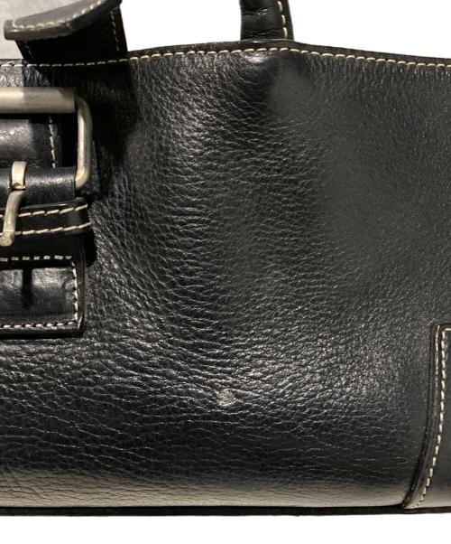Vivienne Westwood（ヴィヴィアンウエストウッド）Vivienne Westwood (ヴィヴィアンウエストウッド) スクエア柄レザーハンドバッグ ブラックの古着・服飾アイテム