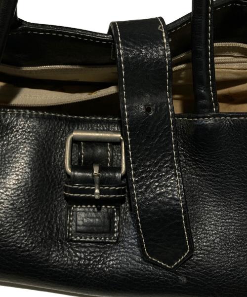 Vivienne Westwood（ヴィヴィアンウエストウッド）Vivienne Westwood (ヴィヴィアンウエストウッド) スクエア柄レザーハンドバッグ ブラックの古着・服飾アイテム