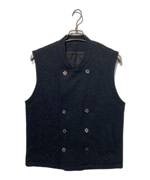 CARUSO（カルーゾ）CARUSO (カルーゾ) シルク混ウールベスト ブラック サイズ:48の古着・服飾アイテム
