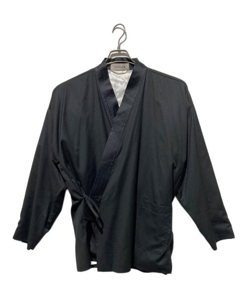 CARUSO（カルーゾ）CARUSO (カルーゾ) 作務衣タイプウールジャケット ブラック サイズ:48の古着・服飾アイテム