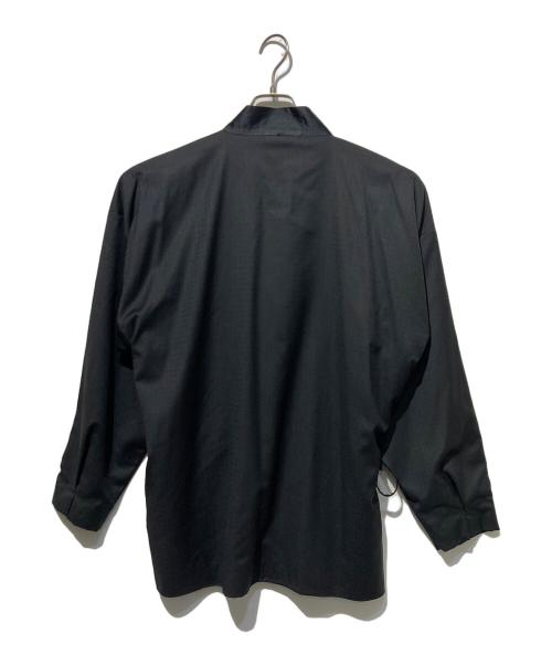 CARUSO（カルーゾ）CARUSO (カルーゾ) 作務衣タイプウールジャケット ブラック サイズ:48の古着・服飾アイテム