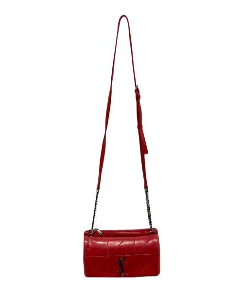 Saint Laurent Paris（サンローランパリ）Saint Laurent Paris (サンローランパリ) ジェイミー ミニチェーンショルダーバッグ レッドの古着・服飾アイテム