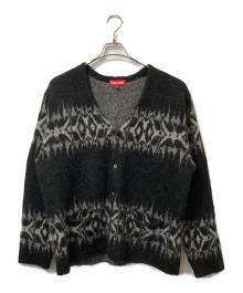 SUPREME（シュプリーム）の古着「Abstract Stripe Cardigan / アブストラクト ストライプ カーディガン」｜ブラック