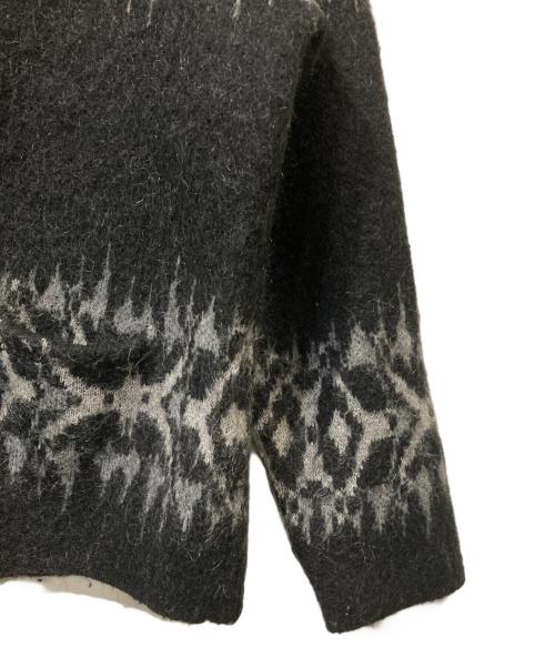 SUPREME（シュプリーム）SUPREME (シュプリーム) Abstract Stripe Cardigan / アブストラクト ストライプ カーディガン ブラック サイズ:Lの古着・服飾アイテム