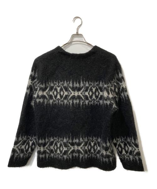 SUPREME（シュプリーム）SUPREME (シュプリーム) Abstract Stripe Cardigan / アブストラクト ストライプ カーディガン ブラック サイズ:Lの古着・服飾アイテム