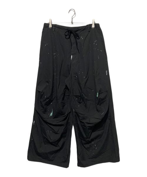 MM6 Maison Margiela（エムエムシックスメゾンマルジェラ）MM6 Maison Margiela (エムエムシックスメゾンマルジェラ) ペインター トラウザーズ ブラック サイズ:42の古着・服飾アイテム