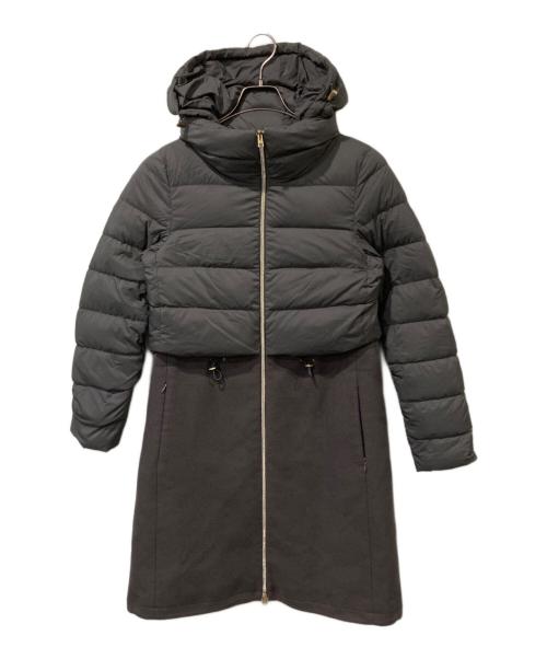 HERNO（ヘルノ）HERNO (ヘルノ) 異素材切替ダウンコート グレー サイズ:40の古着・服飾アイテム