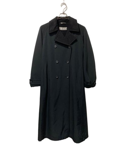 MaxMara（マックスマーラ）MaxMara (マックスマーラ) ヴァージンウール切替コート ブラック サイズ:38の古着・服飾アイテム