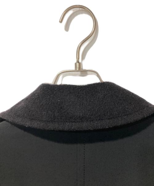 MaxMara（マックスマーラ）MaxMara (マックスマーラ) ヴァージンウール切替コート ブラック サイズ:38の古着・服飾アイテム