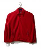 POLO RALPH LAURENポロ・ラルフローレン）の古着「チンスト付フリーススイングトップジャケット」｜レッド