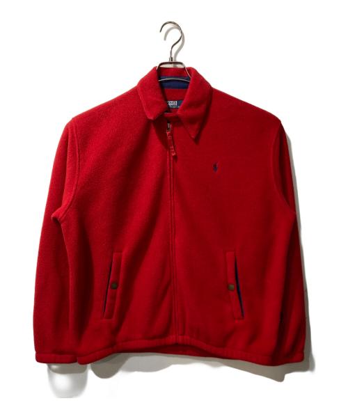 POLO RALPH LAUREN（ポロ・ラルフローレン）POLO RALPH LAUREN (ポロ・ラルフローレン) チンスト付フリーススイングトップジャケット レッド サイズ:Ｌの古着・服飾アイテム