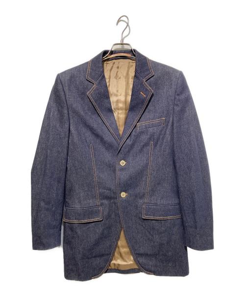 DOLCE & GABBANA（ドルチェ＆ガッバーナ）DOLCE & GABBANA (ドルチェ＆ガッバーナ) デニムテーラードジャケット インディゴ サイズ:48の古着・服飾アイテム