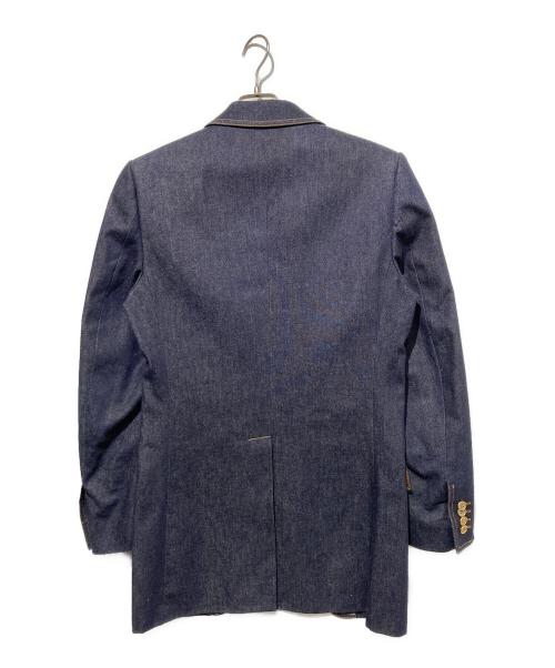 DOLCE & GABBANA（ドルチェ＆ガッバーナ）DOLCE & GABBANA (ドルチェ＆ガッバーナ) デニムテーラードジャケット インディゴ サイズ:48の古着・服飾アイテム