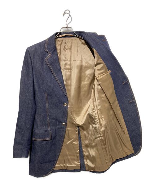 DOLCE & GABBANA（ドルチェ＆ガッバーナ）DOLCE & GABBANA (ドルチェ＆ガッバーナ) デニムテーラードジャケット インディゴ サイズ:48の古着・服飾アイテム