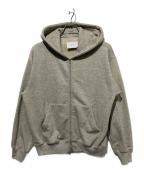 sssteinシュタイン）の古着「Cotton Cashmere Sweat Zip Hoody」｜グレー