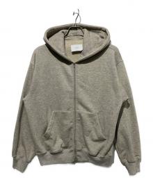 ssstein（シュタイン）の古着「Cotton Cashmere Sweat Zip Hoody」｜グレー
