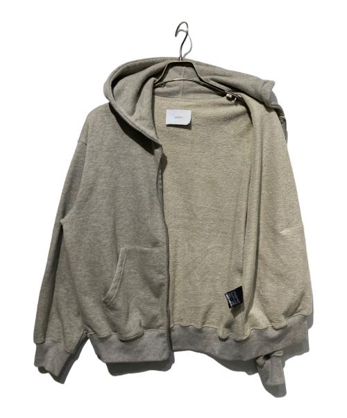 ssstein（シュタイン）ssstein (シュタイン) Cotton Cashmere Sweat Zip Hoody グレー サイズ:XSの古着・服飾アイテム