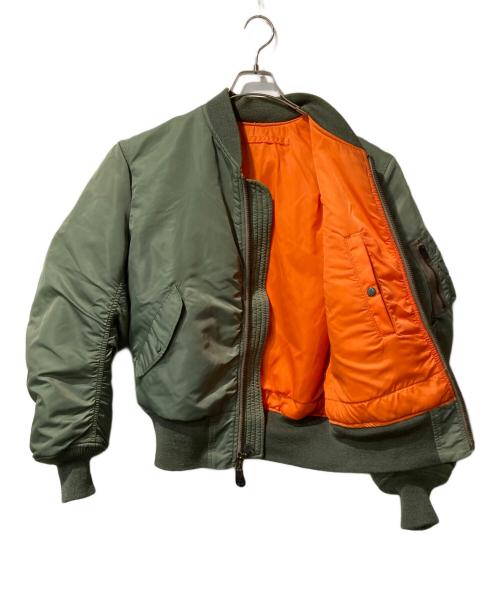 THE REAL McCOY'S（ザ・リアルマッコイズ）THE REAL McCOY'S (ザ・リアルマッコイズ) MA-1 フライトジャケット カーキ サイズ:Lの古着・服飾アイテム