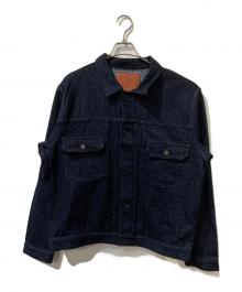 STUDIO D'ARTISAN（ステュディオダルチザン）の古着「SASHIKO DENIMジャケット」｜インディゴ