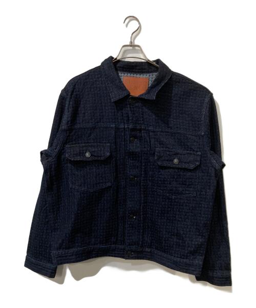 STUDIO D'ARTISAN（ステュディオダルチザン）STUDIO D'ARTISAN (ステュディオダルチザン) SASHIKO DENIMジャケット インディゴ サイズ:42の古着・服飾アイテム