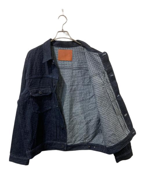 STUDIO D'ARTISAN（ステュディオダルチザン）STUDIO D'ARTISAN (ステュディオダルチザン) SASHIKO DENIMジャケット インディゴ サイズ:42の古着・服飾アイテム