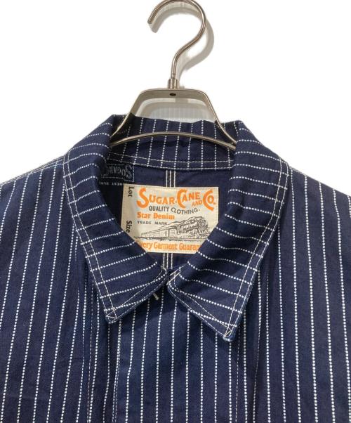 SUGAR CANE（シュガーケーン）SUGAR CANE (シュガーケーン) 9oz. WABASH STRIPE WORK COAT インディゴ サイズ:不明の古着・服飾アイテム