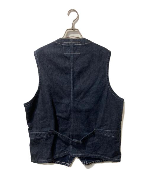 SUGAR CANE（シュガーケーン）SUGAR CANE (シュガーケーン) 9oz. WABASH STRIPE WORK VEST インディゴ サイズ:42の古着・服飾アイテム