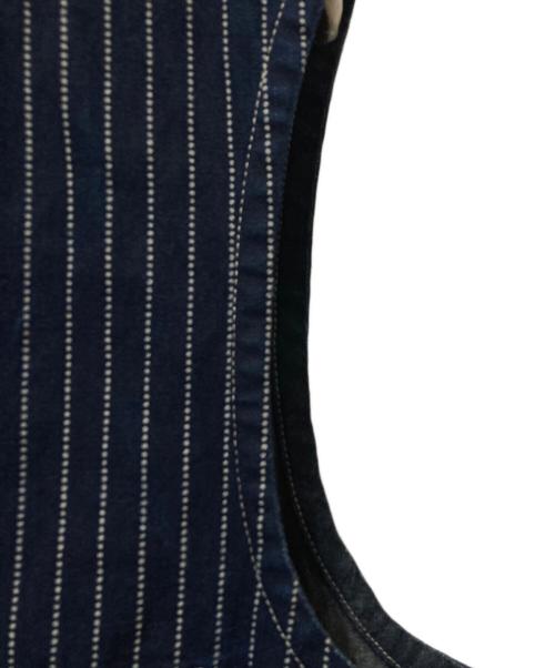 SUGAR CANE（シュガーケーン）SUGAR CANE (シュガーケーン) 9oz. WABASH STRIPE WORK VEST インディゴ サイズ:42の古着・服飾アイテム