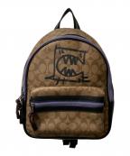 COACHコーチ）の古着「VALE MEDIUM CHARLIE リュック」｜ベージュ