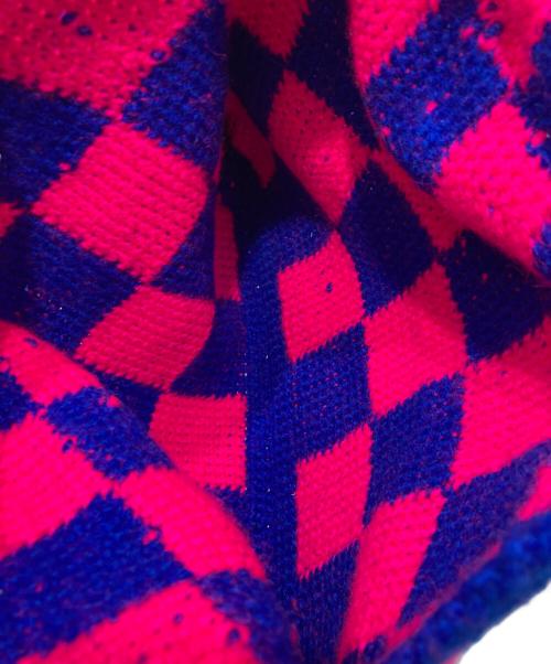 MARNI（マルニ）MARNI (マルニ) GRANNY クロシェニットトートバッグ ブルー×ピンクの古着・服飾アイテム