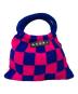 MARNI（マルニ）の古着「GRANNY クロシェニットトートバッグ」｜ブルー×ピンク
