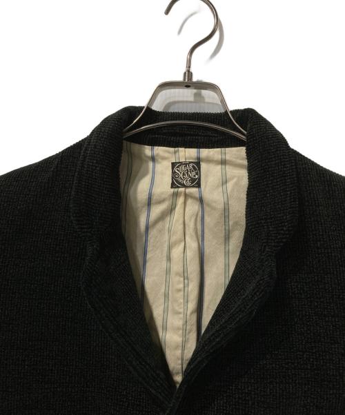 SUGAR CANE（シュガーケーン）SUGAR CANE (シュガーケーン) 14oz. PRINT CORDUROY 3BUTTON JACKET ブラック サイズ:38の古着・服飾アイテム