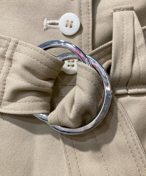 tactor（タクター）TACTOR (タクター) ベルテッドアシンメトリーパンツ ベージュ サイズ:SIZE 1の古着・服飾アイテム