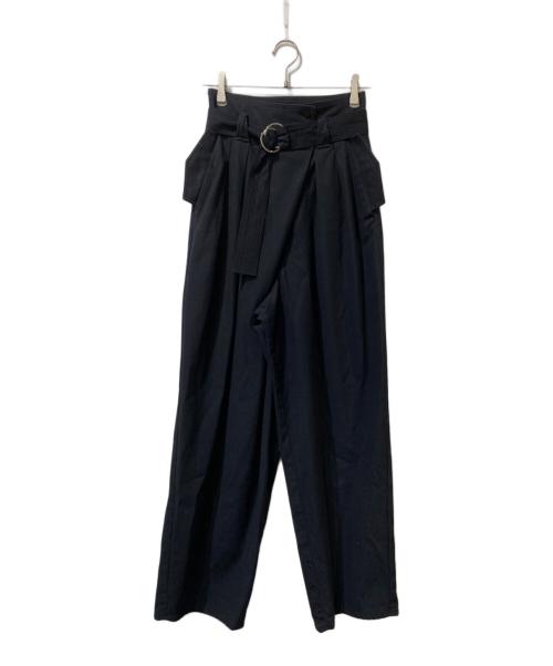 tactor（タクター）TACTOR (タクター) ベルテッドアシンメトリーパンツ ネイビー サイズ:SIZE 1の古着・服飾アイテム