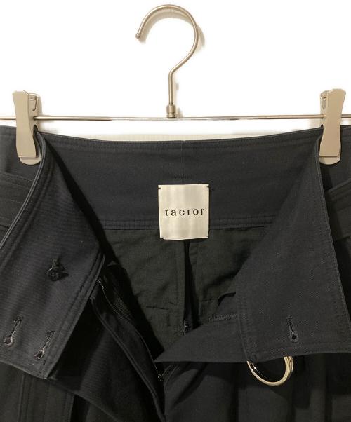 tactor（タクター）TACTOR (タクター) ベルテッドアシンメトリーパンツ ネイビー サイズ:SIZE 1の古着・服飾アイテム
