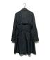 DOLCE & GABBANA (ドルチェ＆ガッバーナ) 裏地レオパードトレンチコート ブラック サイズ:46：20000円