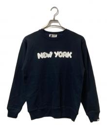 POPEYE（ポパイ）の古着「NEW YORK プリントスウェット」｜ネイビー