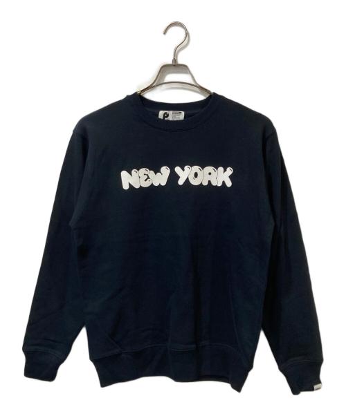 POPEYE（ポパイ）popeye (ポパイ) NEW YORK プリントスウェット ネイビー サイズ:Sの古着・服飾アイテム