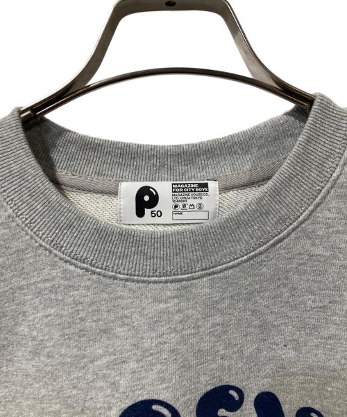 POPEYE（ポパイ）popeye (ポパイ) プリントスウェット グレー サイズ:Ｍの古着・服飾アイテム
