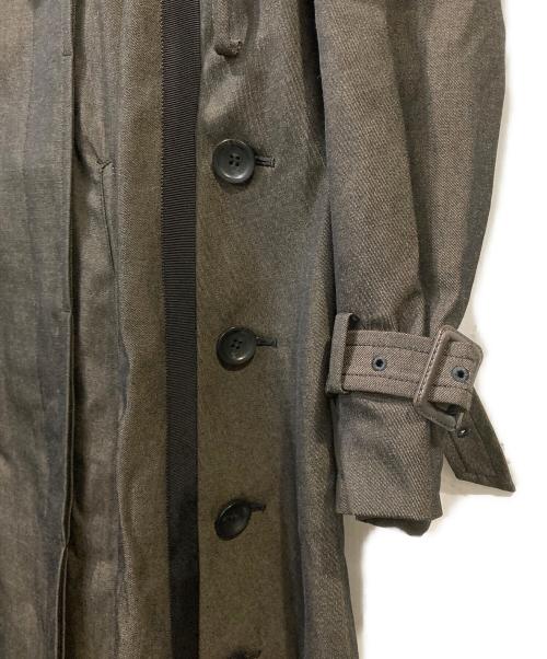 Ameri（アメリ）Ameri (アメリ) MINIMAL FLARE LONG TRENCH COAT / ミニマル フレア ロング トレンチ コート ブラック サイズ:Sの古着・服飾アイテム