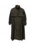 Ameri（アメリ）の古着「MINIMAL FLARE LONG TRENCH COAT / ミニマル フレア ロング トレンチ コート」｜ブラック