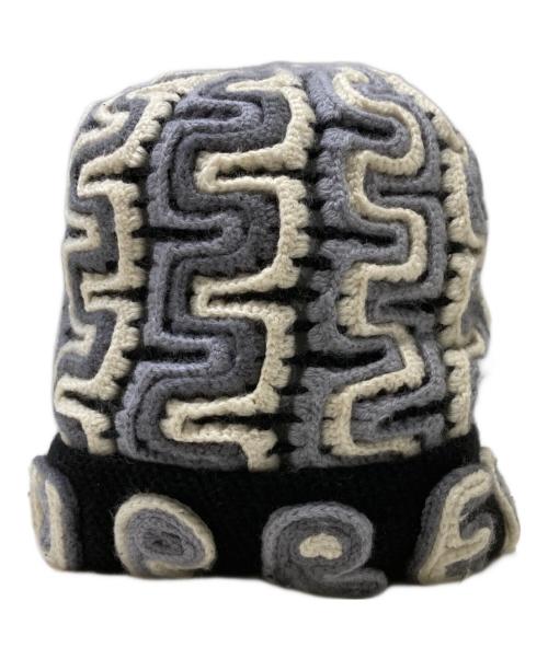 SUPREME（シュプリーム）Supreme (シュプリーム) Yarn Applique Beanie グレーの古着・服飾アイテム